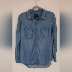 Rails Blue Denim Button-Up Shirt/ Small